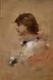 Tête de femme de profil - Franciszek Żmurko — weergave van het kunstwerk