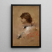 Tête de femme de profil - Franciszek Żmurko — ingelijst kunstwerk aan de muur