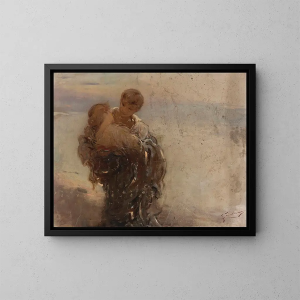 En extase - Franciszek Żmurko — ingelijst kunstwerk aan de muur
