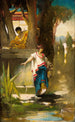 Femme romaine au puits - Franciszek Żmurko — artwork view