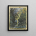 a stream through a dense forest - François-Louis Français — framed artwork on a wall