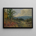 Landschap met maïs op de voorgrond - Frank Buchser — ingelijst kunstwerk aan de muur