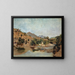 Cavalier marocain traversant le gué à Wad Boswicha - Frank Buchser — ingelijst kunstwerk aan de muur