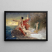 Ulysses and Calypso - Frank Buchser — framed artwork on a wall