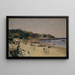 op het strand in Tanger - Frank Buchser — ingelijst kunstwerk aan de muur