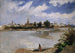 Uitzicht op Sevilla over de Guadalquivir - Frank Buchser — weergave van het kunstwerk