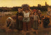 Vrouwen uit Bretagne aan het einde van de dag - Frank C Penfold — weergave van het kunstwerk