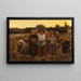 Vrouwen uit Bretagne aan het einde van de dag - Frank C Penfold — ingelijst kunstwerk aan de muur