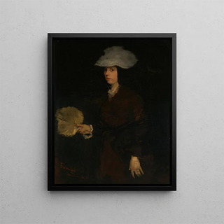 Frank Duveneck - Lady with Fan.webp