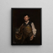 De fluitende jongen - Frank Duveneck — ingelijst kunstwerk aan de muur