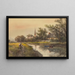 Landschap zonder titel - Frank F. English — ingelijst kunstwerk aan de muur