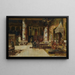 in de bibliotheek - Frank LeBrun Kirkpatrick — ingelijst kunstwerk aan de muur