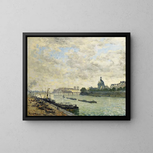 De kades van de Seine in Parijs - Frank Myers Boggs — ingelijst kunstwerk aan de muur