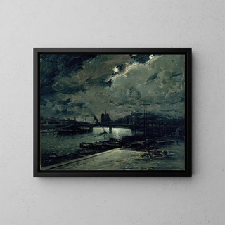 Frank Myers Boggs - Quai de la Seine Paris au Clair de Lune.webp