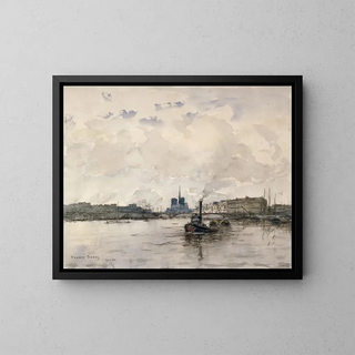 Frank Myers Boggs - Vue de la Cit en amont du quai Henri IV.webp
