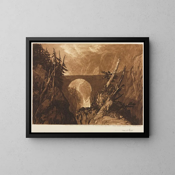 Pont des petits diables - Frank Short — ingelijst kunstwerk aan de muur