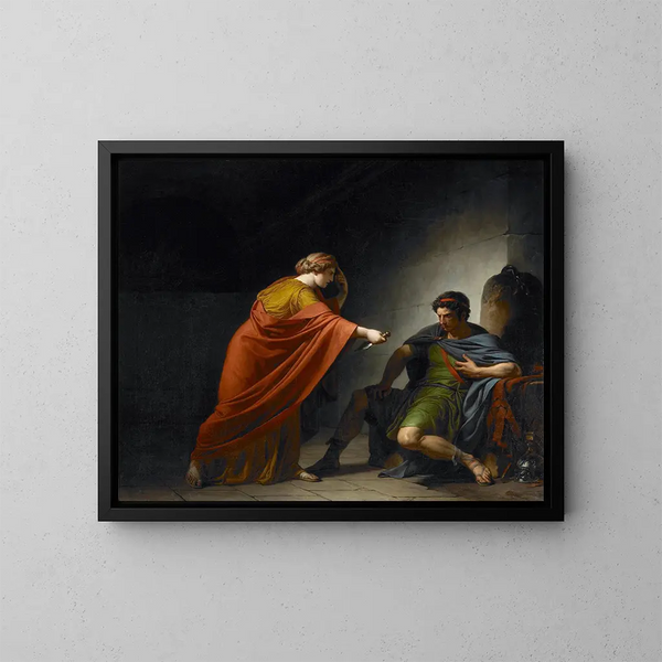 Arrie en Paetus - François-André Vincent — ingelijst kunstwerk aan de muur