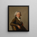 Portrait of the sculptor Roland - François-André Vincent — framed artwork on a wall