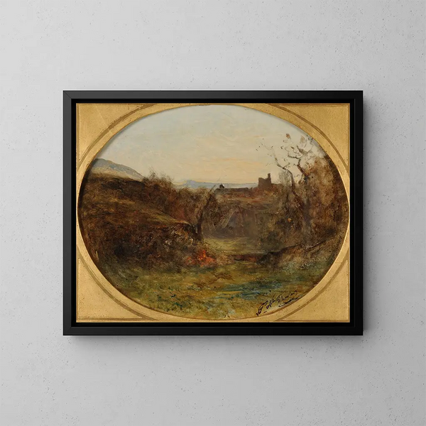 Champfond in Crémieu - François-Auguste Ravier — ingelijst kunstwerk aan de muur