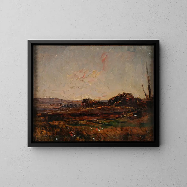 Landschapschilderij - François-Auguste Ravier — ingelijst kunstwerk aan de muur