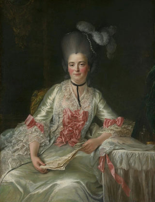FranoisHubert Drouais - Marie Rinteau called Mademoiselle de Verrires.webp