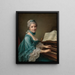 Portret van een vrouw die wordt gezegd Madame Charles Simon Favart te zijn, Marie Justine Benoîte Duronceray - François-Hubert Drouais — ingelijst kunstwerk aan de muur