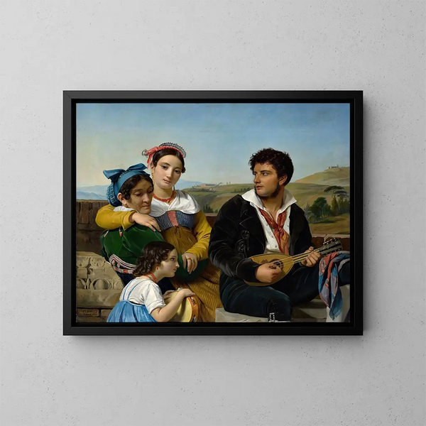 Een muziekband - François-Joseph Navez — ingelijst kunstwerk aan de muur