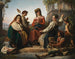 De wevers van Fondi - François-Joseph Navez — weergave van het kunstwerk