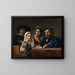 Muziekscène - François-Joseph Navez — ingelijst kunstwerk aan de muur