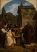 Saint Fiacre refusant la couronne d'Écosse - François-Louis Dejuinne — weergave van het kunstwerk