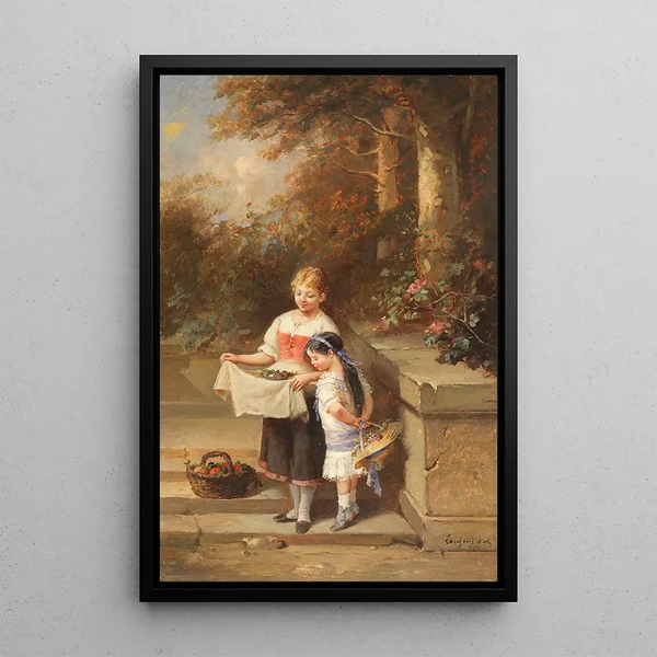 FranoisLouis Lanfant De Metz - Coming home from the garden.webp