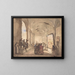 Een kardinaal die een schilderij bekijkt in een klooster - François-Marius Granet — ingelijst kunstwerk aan de muur