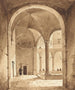 Een kloosterhof - François-Marius Granet — weergave van het kunstwerk