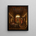Preek binnen in de Santa Bibiana kerk - François-Marius Granet — ingelijst kunstwerk aan de muur