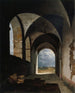 Effect van licht in de ruïnes - François-Marius Granet — weergave van het kunstwerk