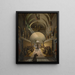 binnenkant van een kapucijnenklooster - François-Marius Granet — ingelijst kunstwerk aan de muur