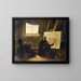De vader Pozzo schilderend in zijn atelier omringd door monniken van zijn orde - François-Marius Granet — ingelijst kunstwerk aan de muur