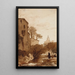 Landschap met een torenspits - François-Marius Granet — ingelijst kunstwerk aan de muur