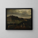Landschap - François-Marius Granet — ingelijst kunstwerk aan de muur