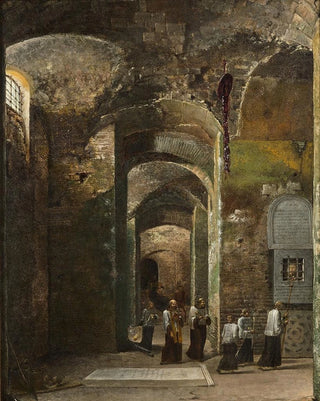 FranoisMarius Granet - Procession dans la crypte de San Martino ai Monti Rome.webp