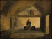 Een monnik in een stemlokaal - François-Marius Granet — weergave van het kunstwerk