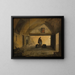 Een monnik in een stemlokaal - François-Marius Granet — ingelijst kunstwerk aan de muur