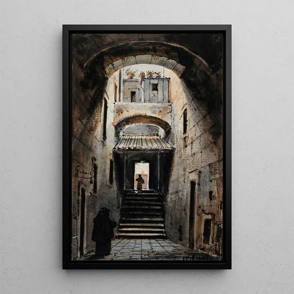 FranoisMarius Granet - Une rue sous les votes.webp