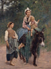 Familie van Italiaanse boerengezinnen - François Alfred Delobbe — weergave van het kunstwerk