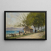 Route aan de oever van het meer bij Tourronde op het Lake Geneva - François Bocion — ingelijst kunstwerk aan de muur