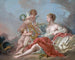 Allegorie van de muziek - François Boucher — weergave van het kunstwerk