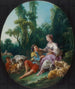 Denken ze aan de druif? Denken ze aan de druif - François Boucher — weergave van het kunstwerk