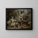 Hagar en Ismaël in de woestijn met de engel - François Boucher — ingelijst kunstwerk aan de muur