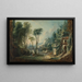 Landelijk landschap met rivier - François Boucher — ingelijst kunstwerk aan de muur