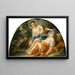 Nymphes jachtsters - François Boucher — ingelijst kunstwerk aan de muur